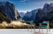 3D Landscape Blue Sky Mountain Wall Mural Wallpaper LQH 641- Jess Art Decoration