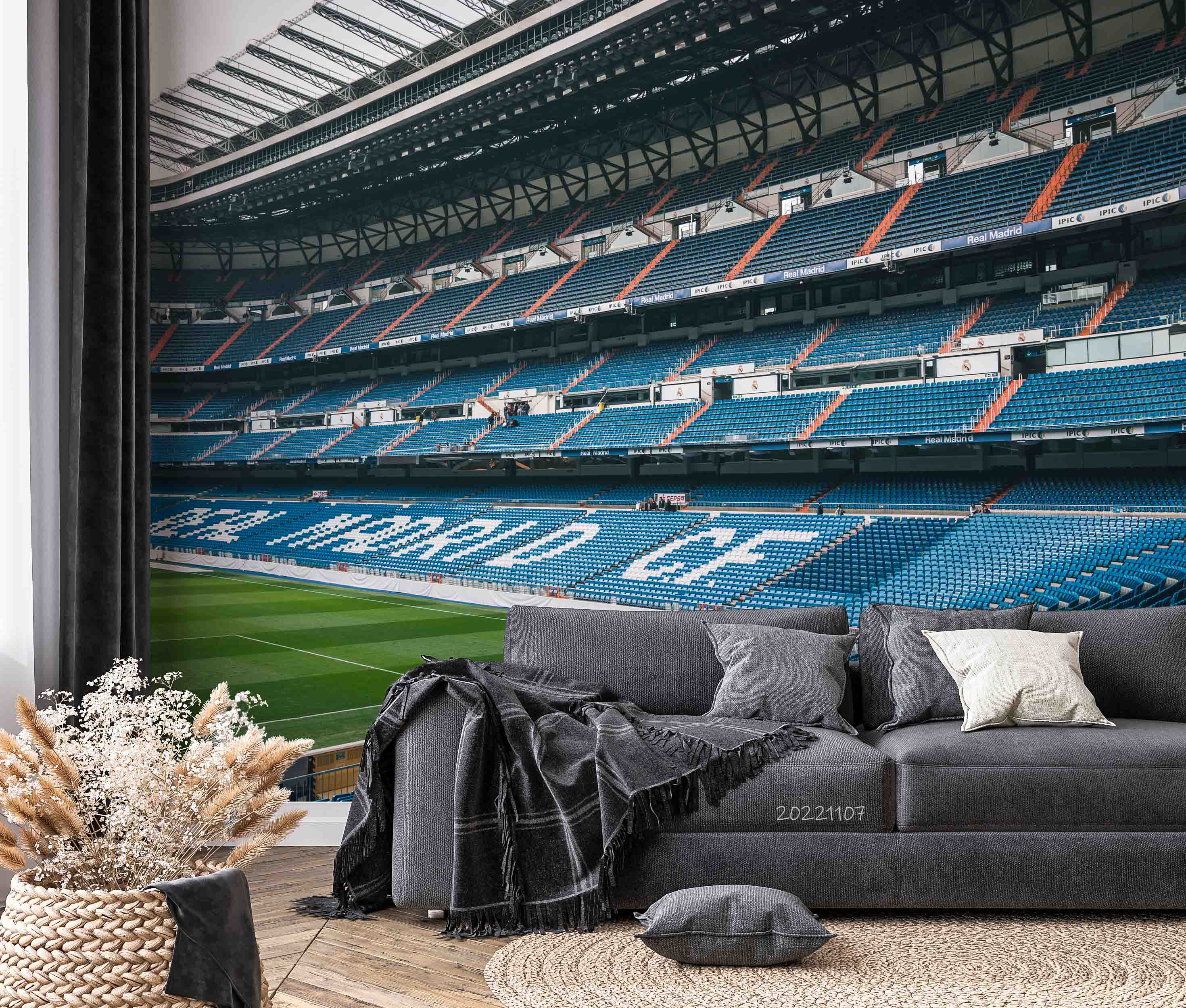 3D Spain Santiago Bernabéu Stadium Wall Mural Wallpaper GD 74- Jess Art Decoration