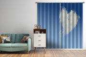 3D Abstract Sky Love Heart Clouds Curtains and Drapes LLL 214- Jess Art Decoration