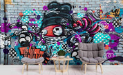 3D Brick Monster Graffiti Wall Mural Wallpaper sww  121- Jess Art Decoration