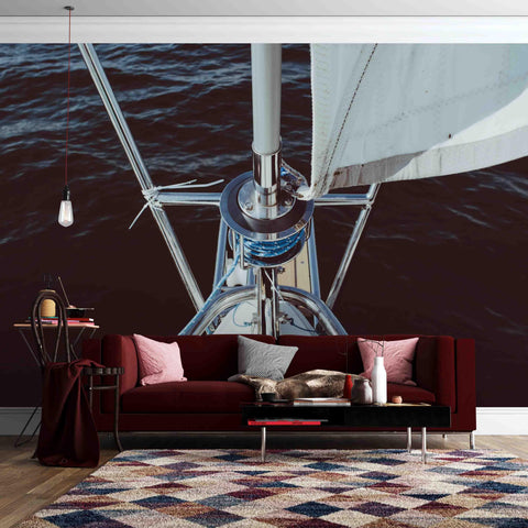 3D Blue Sea Sailboat Wall Mural Wallpa 29- Jess Art Decoration