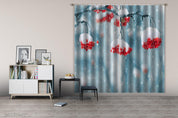 3D Landscape Nature Snow Plant Fruit Curtains and Drapes GD 3536- Jess Art Decoration