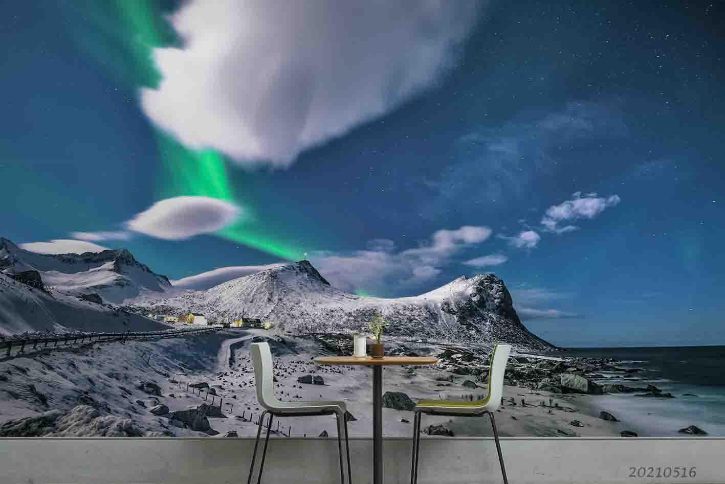 3D Blue Sky Mountain Nature Landscape Wall Mural Wallpaper LQH 112- Jess Art Decoration