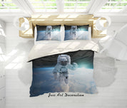 3D Space Astronaut Quilt Cover Set Bedding Set Pillowcases 13- Jess Art Decoration