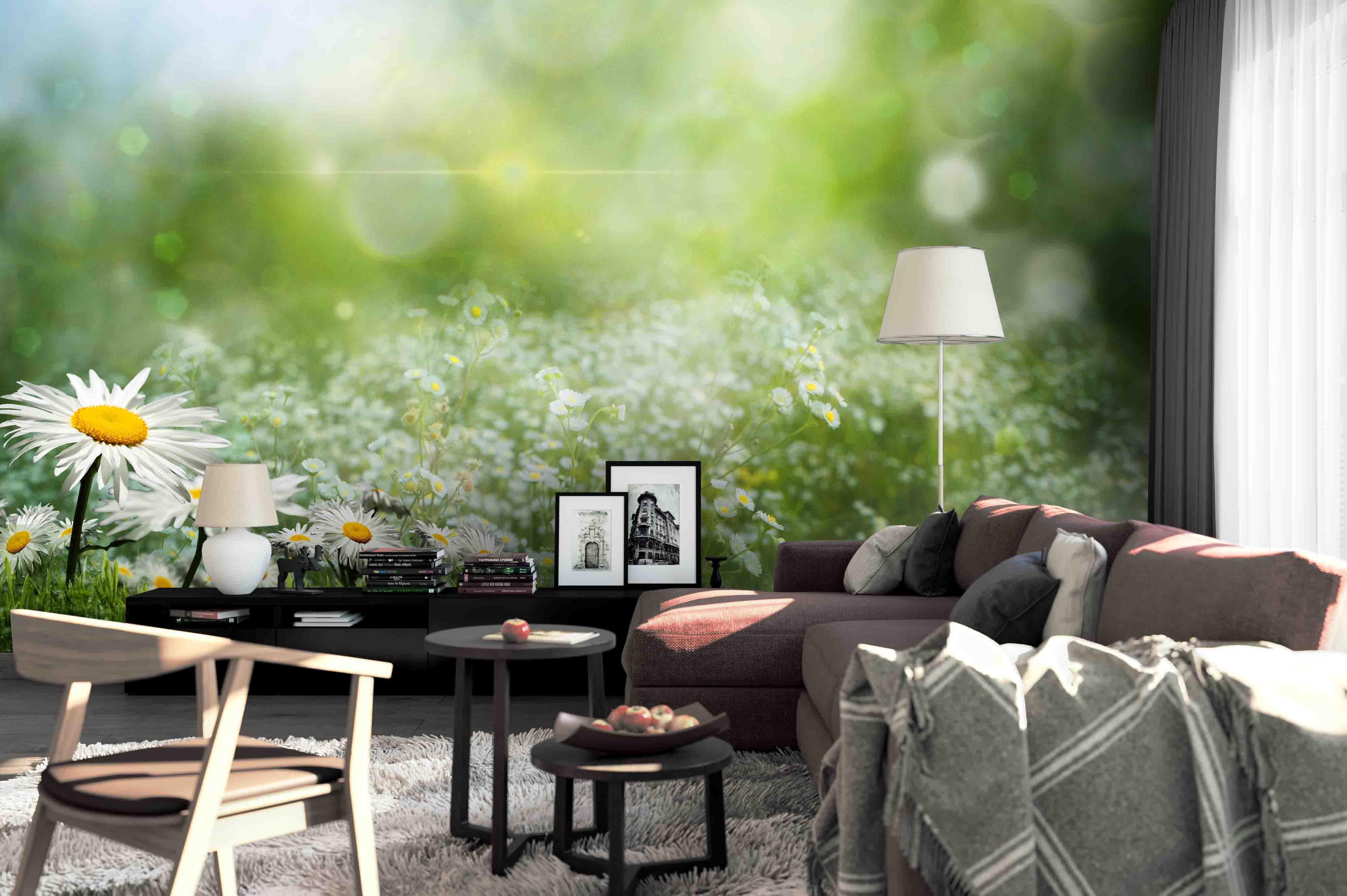 3D Wildflowers Field Wall Mural Wallpaper 5- Jess Art Decoration