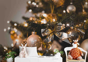 3D Beautiful String Lights Hanging Christmas Tree Wall Mural Wallpaper GD 2111- Jess Art Decoration