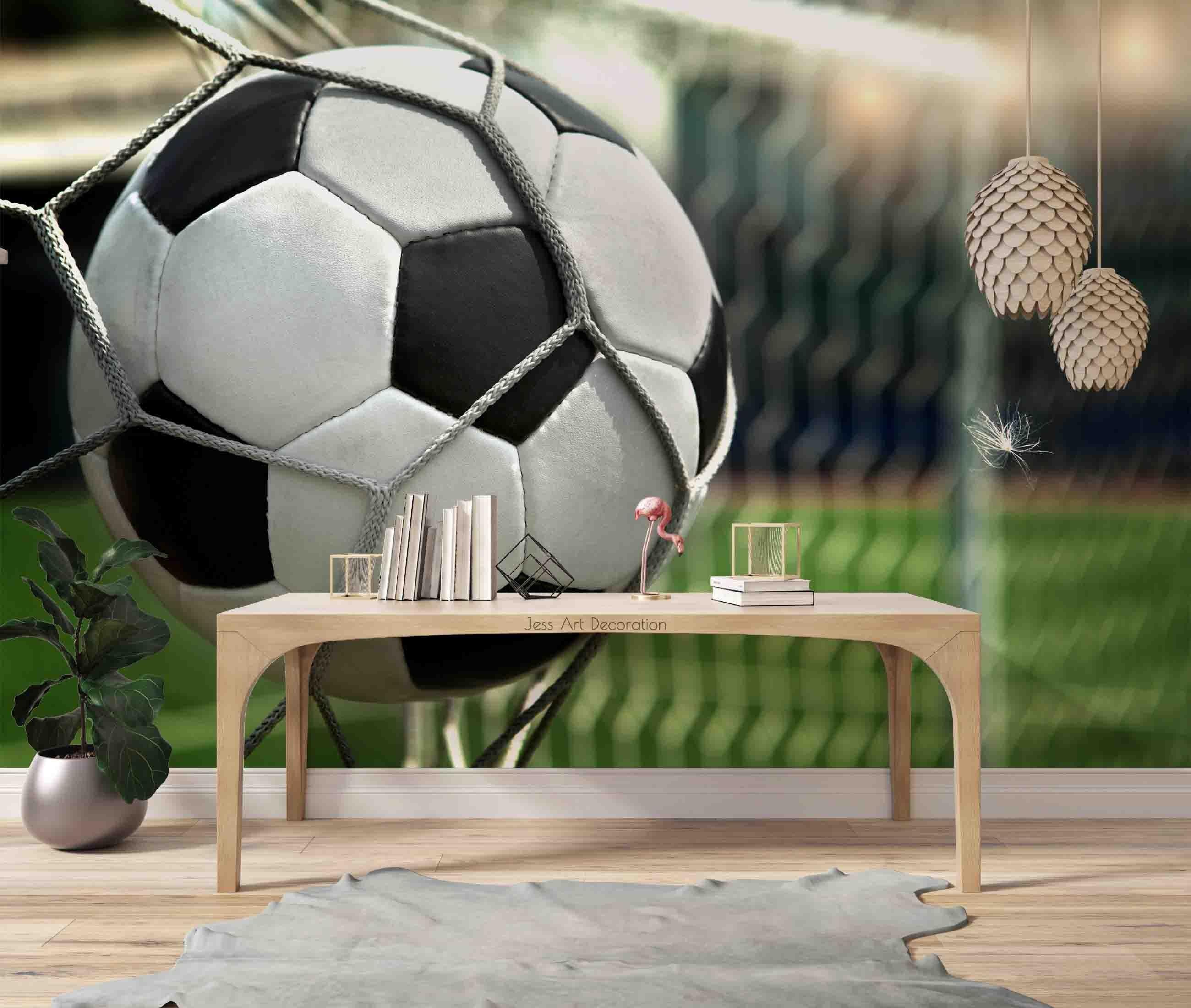 3D Football Field Goal Wall Mural Wallpaper  sww 14- Jess Art Decoration