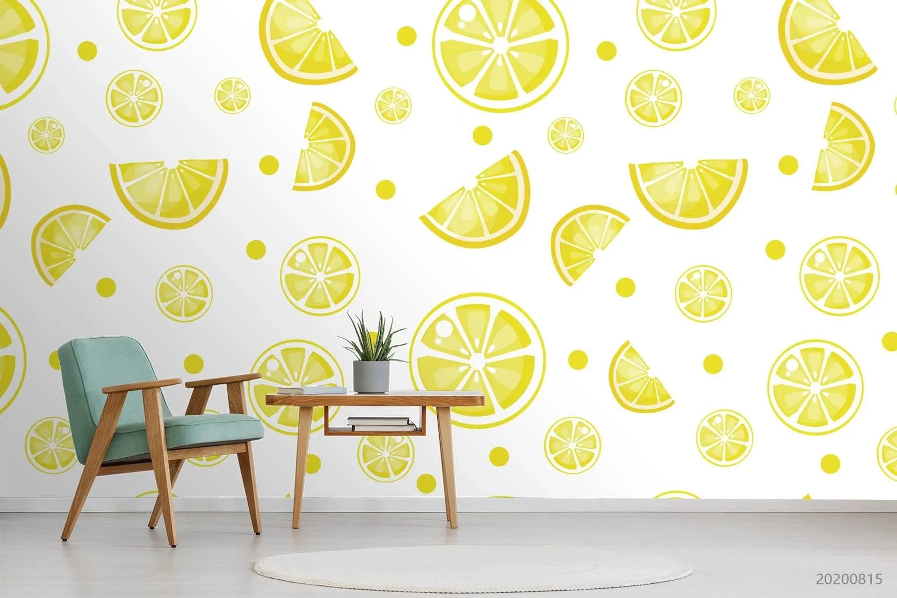 3D Cartoon Fresh Orange Wall Mural Wallpaper LXL 968- Jess Art Decoration