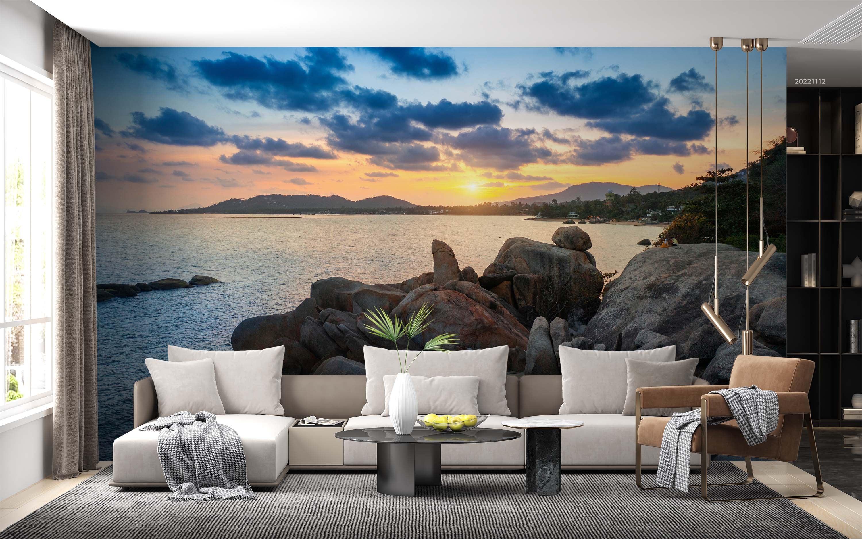 3D Rock Lamai Beach Koh Samui Thailand Wall Mural Wallpaper GD 2279- Jess Art Decoration