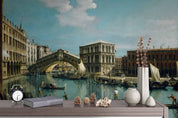 3D city river building boat wall mural wallpaper 12- Jess Art Decoration