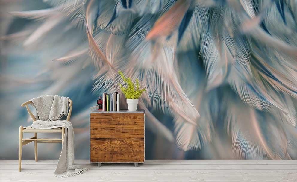 3D Dreamy Feathers Wall Mural Wallpaper 213- Jess Art Decoration