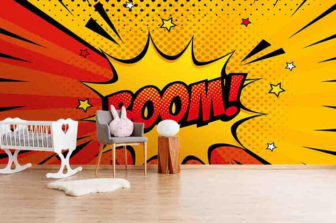 3D Boom Graffiti Wall Mural Wallpaper SF01- Jess Art Decoration