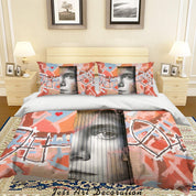3D Graffiti Colorful Abstract Figure Quilt Cover Set Bedding Set Duvet Cover Pillowcases LXL- Jess Art Decoration