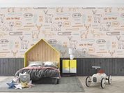 3D Hand Drawn Animal Elk Wall Mural Wallpaper LQH 58- Jess Art Decoration