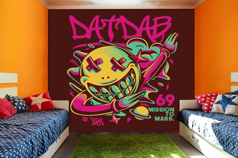 3D Cartoon Planets  Graffiti Wall Mural Wallpaper 14- Jess Art Decoration