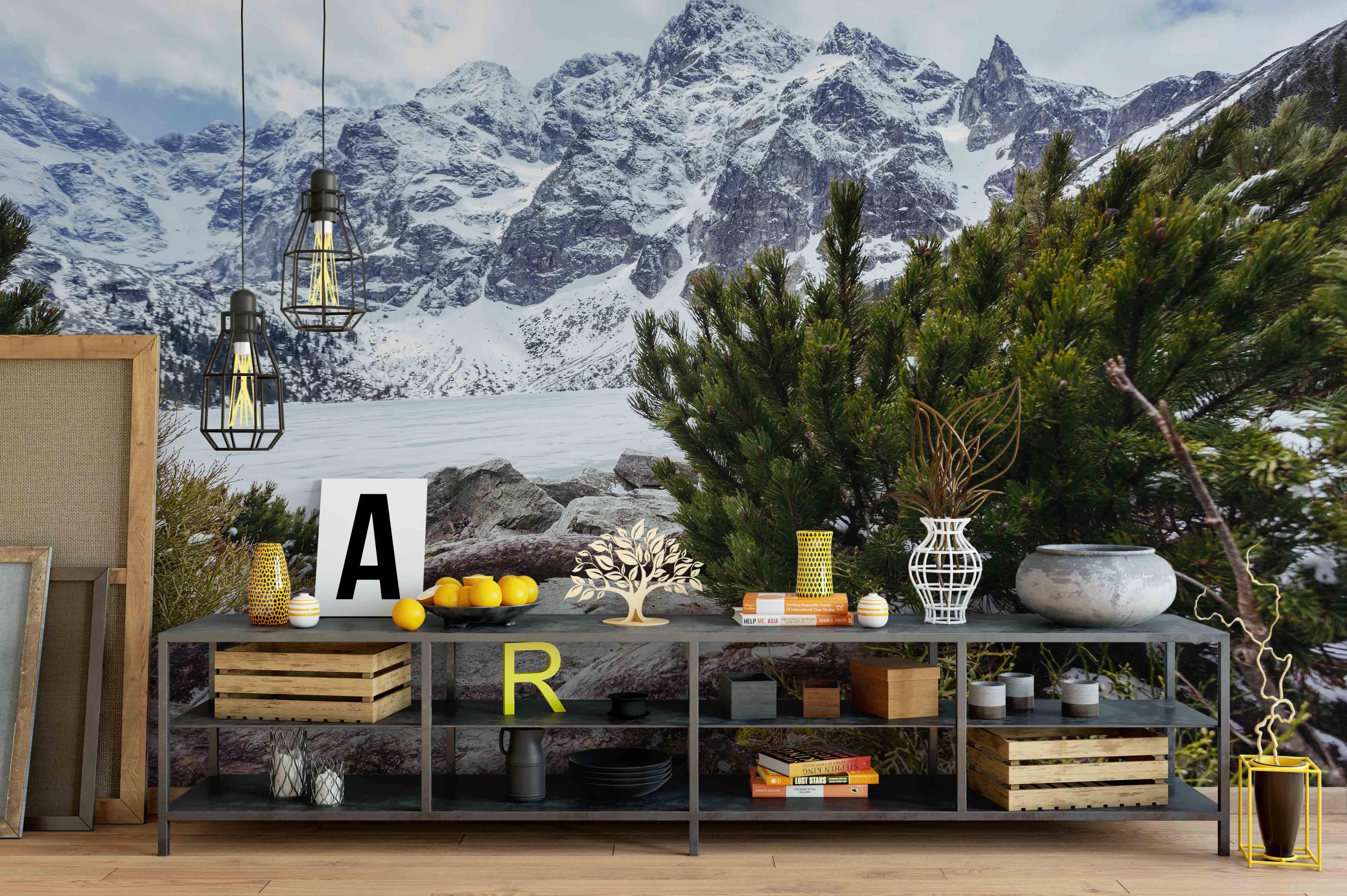 3D Snow Mountain Scenery Wall Mural Wallpaper 4- Jess Art Decoration