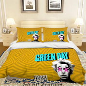 3D Rock Band Green Day Quilt Cover Set Bedding Set Pillowcases 51- Jess Art Decoration