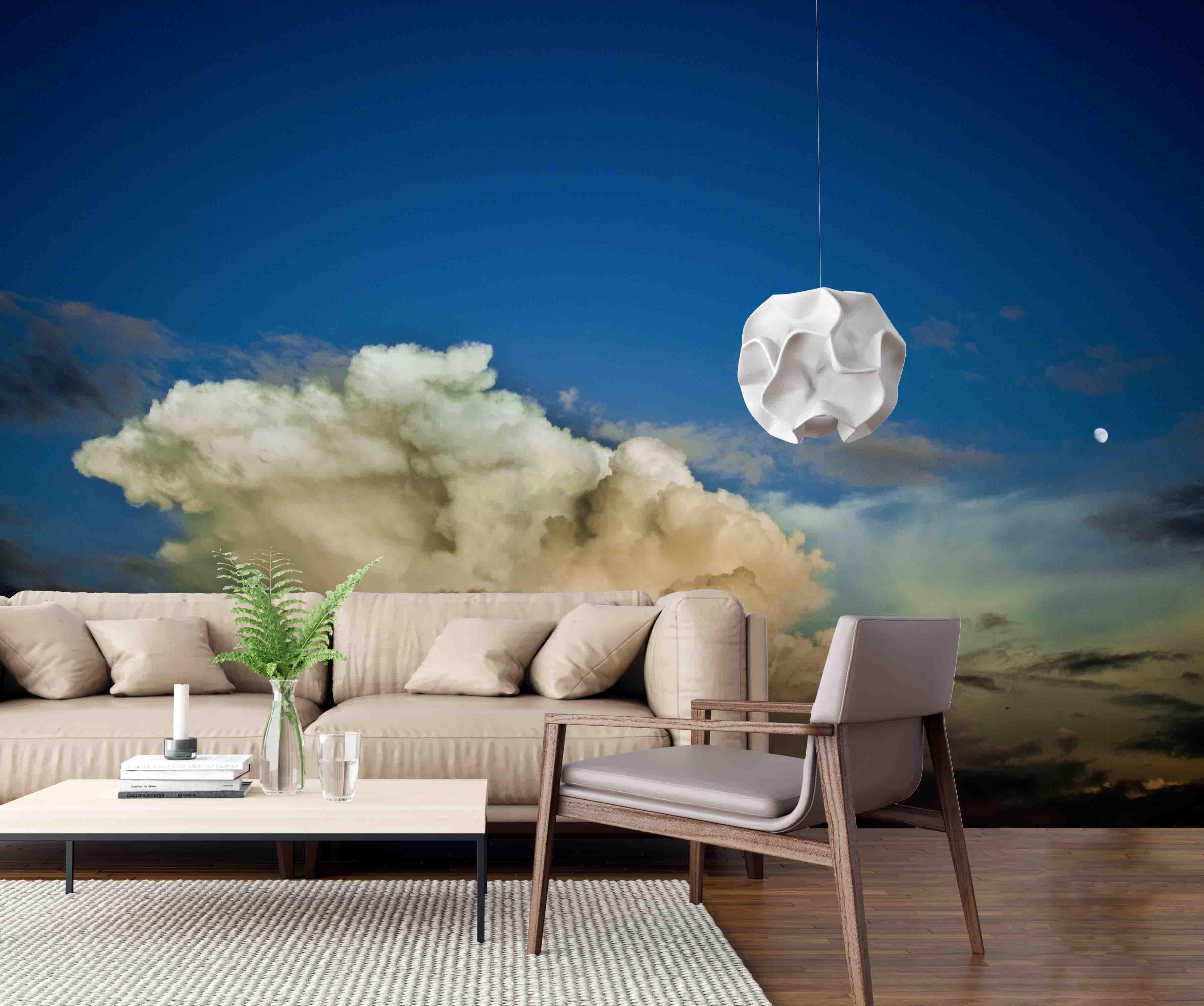 3D Blue Sky White Cloudsv Wall Mural Wallpaper 31- Jess Art Decoration