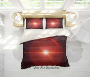 3D Red Sun Quilt Cover Set Bedding Set Pillowcases 89- Jess Art Decoration