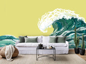 3D Waves Sea  Wall Mural Wallpaper 59- Jess Art Decoration