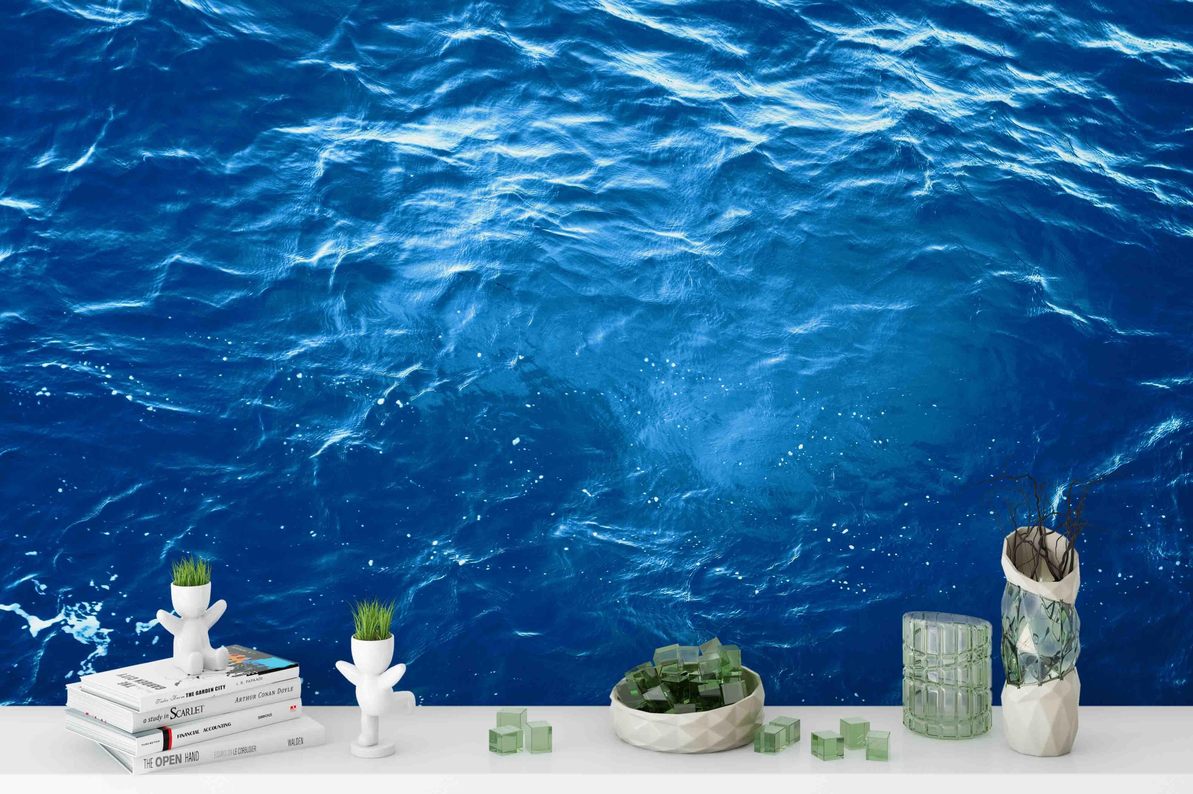 3D summer background sea water wall mural wallpaper 85- Jess Art Decoration