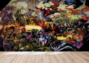 3D Super Heroes Anime Wall Texture Wall Mural Wallpaper LQH 754- Jess Art Decoration