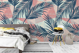 3D seamless exotic pattern with tropical plants wall mural wallpaper 78- Jess Art Decoration