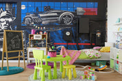 3D Blue Garage Wall Mural Wallpaper B12- Jess Art Decoration