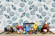 3D Sea Animals Starfish Shells Pattern Wall Mural Wallpaper WJ 3171- Jess Art Decoration