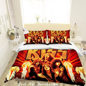 3D Rock Band Quilt Cover Set Bedding Set Pillowcases 98- Jess Art Decoration