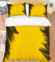 3D Yellow Leaves Quilt Cover Set Bedding Set Pillowcases 137- Jess Art Decoration