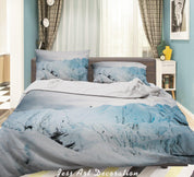 3D Snow Mountain Landscape Quilt Cover Set Bedding Set Duvet Cover Pillowcases 66- Jess Art Decoration
