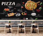 3D Pizza Shop Background Wall Mural Wallpaper LQH 575- Jess Art Decoration