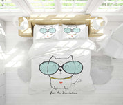 3D Cartoon Animal Cat Pattern Quilt Cover Set Bedding Set Duvet Cover Pillowcases WJ 6495- Jess Art Decoration