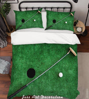 3D Golf Course Quilt Cover Set Bedding Set Duvet Cover Pillowcases LXL 304- Jess Art Decoration
