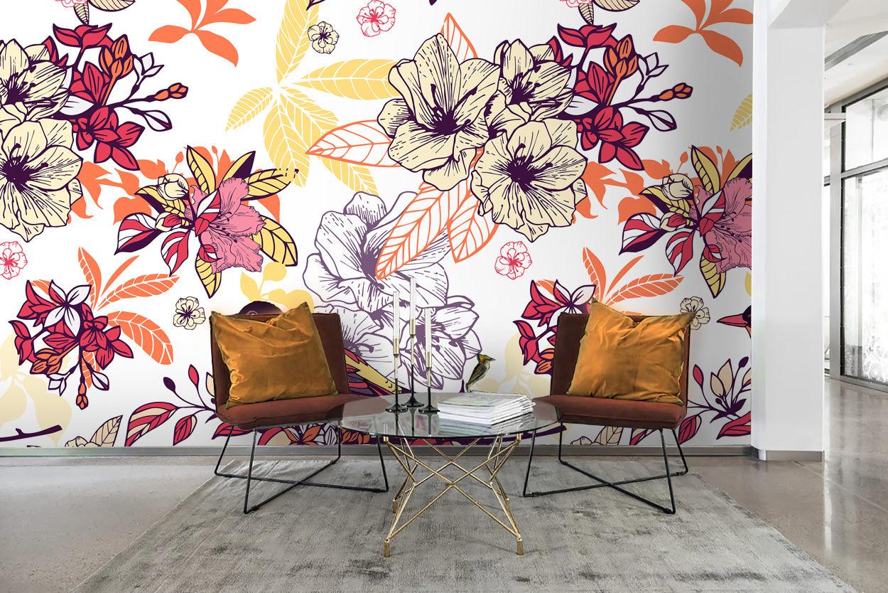 3D Floral Wall Mural Wallpaper 65- Jess Art Decoration