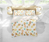 3D Yellow Kiwi Fruit Orange Pineapple Quilt Cover Set Bedding Set Pillowcases 45- Jess Art Decoration