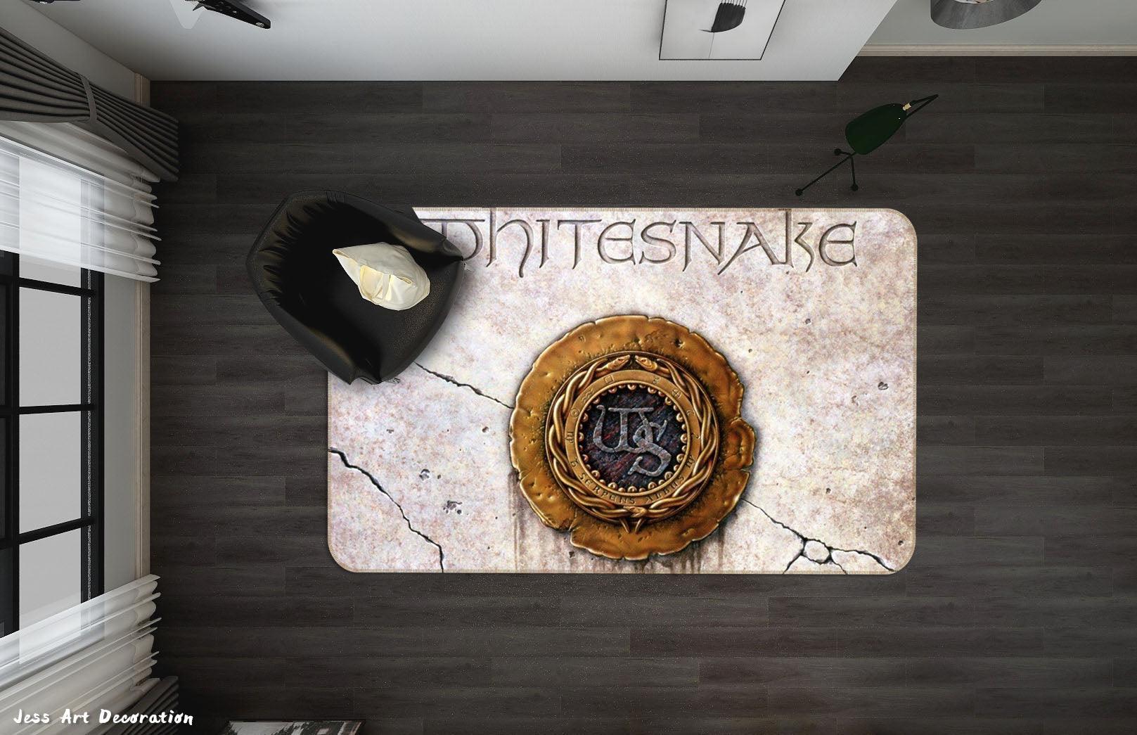 3D Whitesnake Rock Band Non-Slip Rug Mat 52- Jess Art Decoration