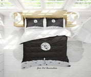 3D Planet Moon Astronaut Spaceship Quilt Cover Set Bedding Set Duvet Cover Pillowcases WJ 9369- Jess Art Decoration