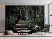 3D Forest  Chimpanzee Wall Mural Wallpaper SWW1704- Jess Art Decoration