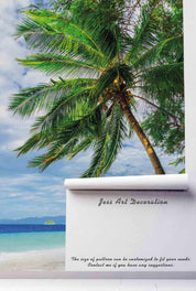 3D Sea Sky Palm Tree Wall Mural Wallpaper 77- Jess Art Decoration