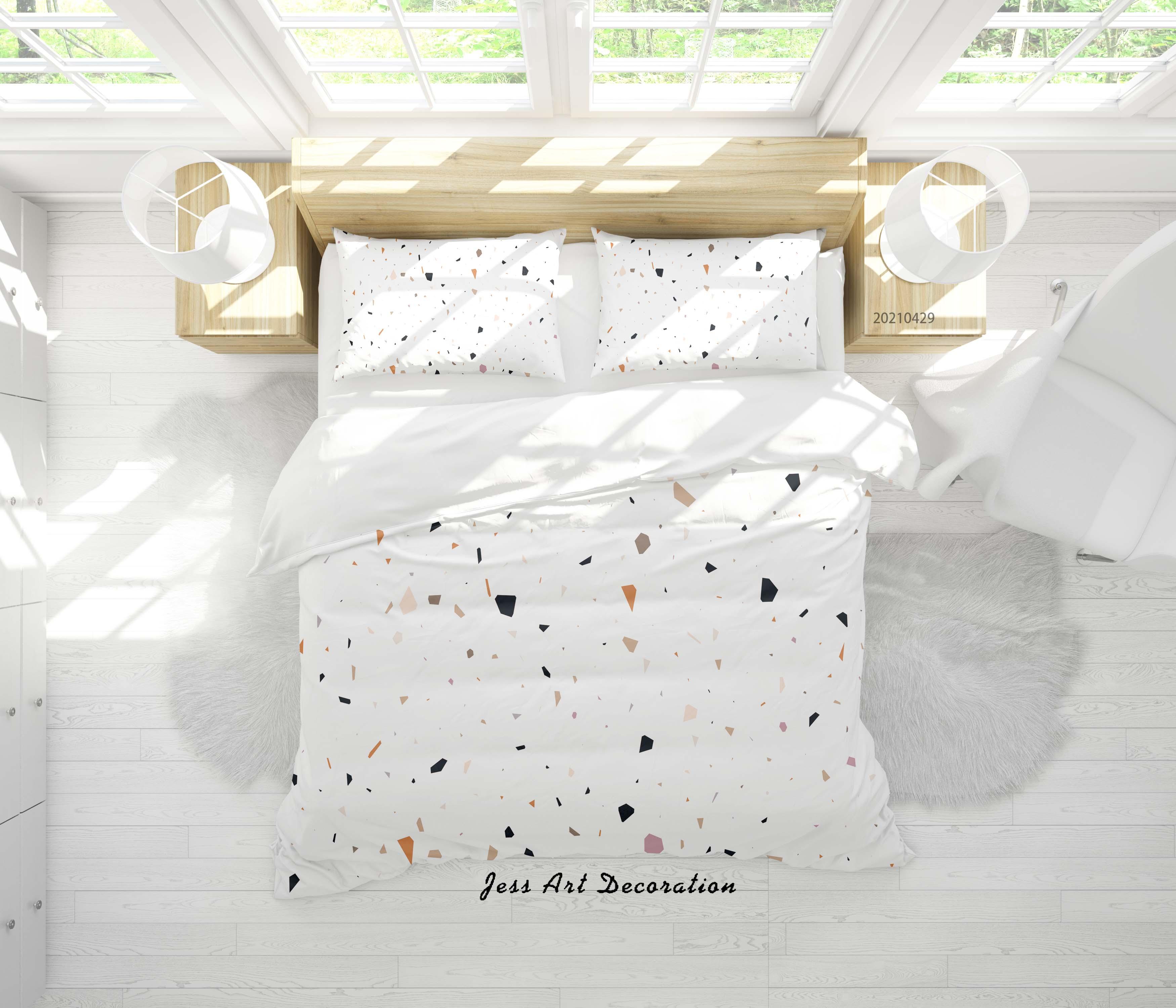 3D Abstract Marble Texture Quilt Cover Set Bedding Set Duvet Cover Pillowcases 213- Jess Art Decoration