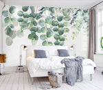 3D Watercolor Partysu Leaves Wall Mural 246- Jess Art Decoration