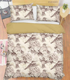 3D Hand Drawn Animal Bird Floral Quilt Cover Set Bedding Set Duvet Cover Pillowcases 30- Jess Art Decoration