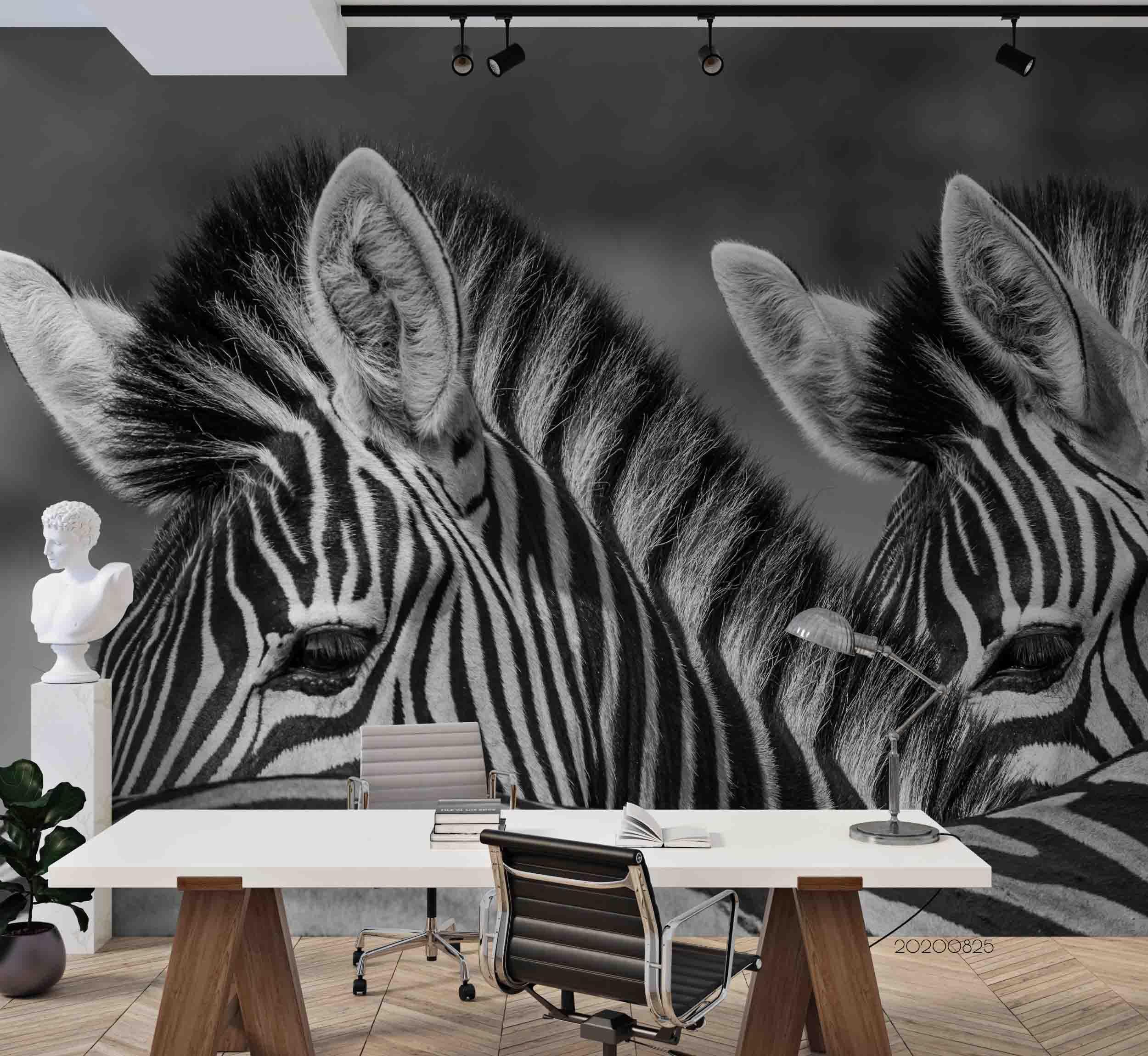 3D Animal Zebra Wall Mural Wallpaper 18 LQH- Jess Art Decoration