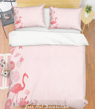 3D Pink Flamingo Fruit Quilt Cover Set Bedding Set Pillowcases 190- Jess Art Decoration