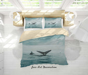 3D Sea Sky Shark Quilt Cover Set Bedding Set Duvet Cover Pillowcases A110 LQH- Jess Art Decoration