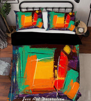 3D Oil Painting Cube Quilt Cover Set Bedding Set Duvet Cover Pillowcases LXL 279- Jess Art Decoration