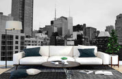 3D Grey City Building Landscape Wall Mural Wallpaper LQH 404- Jess Art Decoration