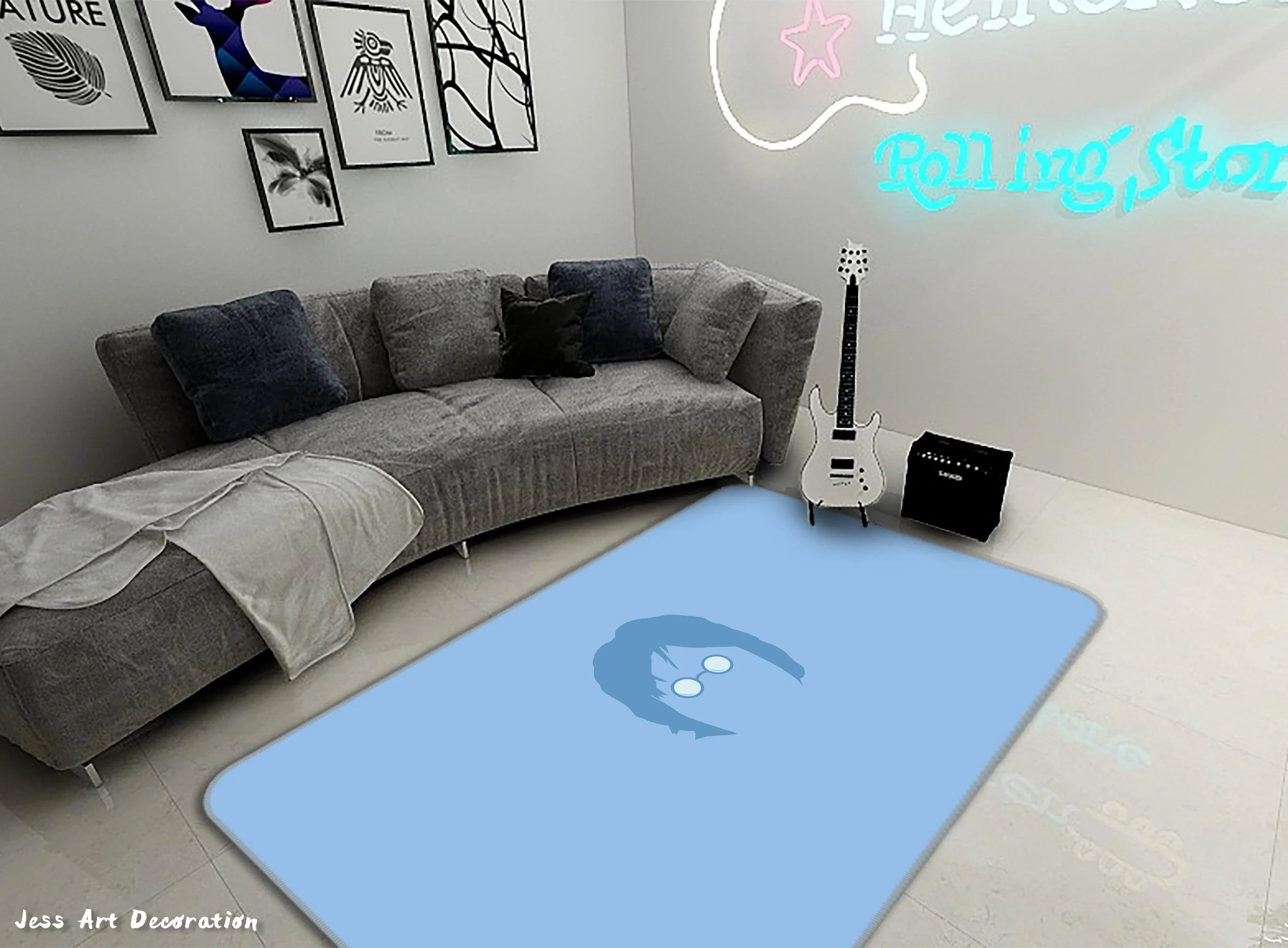 3D John Lennon Non-Slip Rug Mat 191- Jess Art Decoration